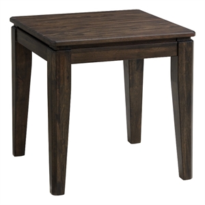 Pemberly Row Modern / Contemporary 24x24&quot Wood End Table in Brown