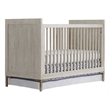 Pemberly Row Beck Modern Wood Cottage Crib in Willow Gray Finish