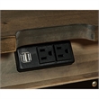 Pemberly Row Dovetail 2-Drawer Contemporary Wood Nightstand in Graphite Gray