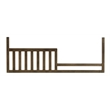 Pemberly Row Dovetail Contemporary Wood Toddler Guard Rail in Graphite Gray