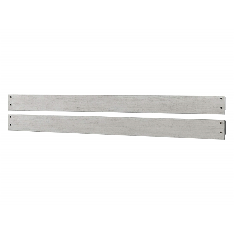 Pemberly Row Wood Full Size Bed Rails in Weathered Washed Sierra