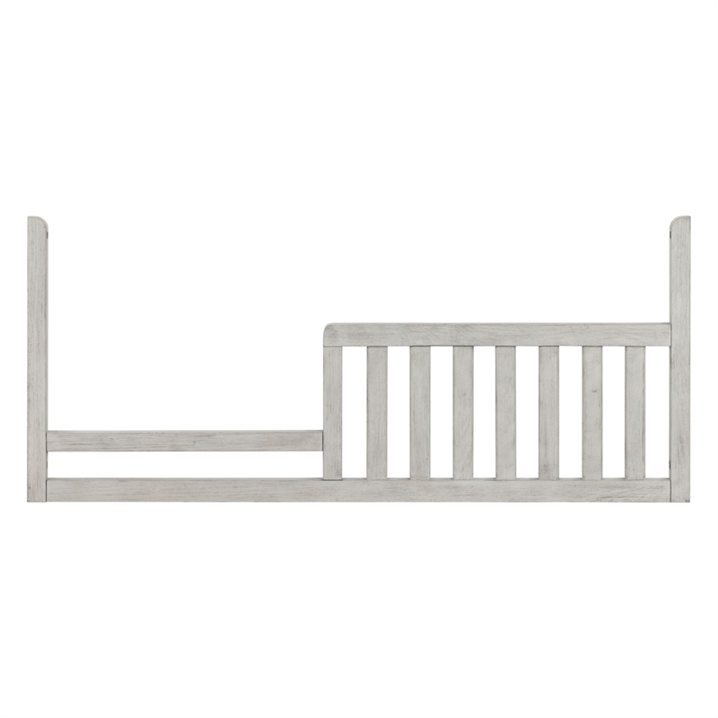 Pemberly Row Wood Toddler Guard Rail in Weathered Washed Sierra