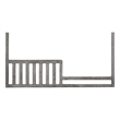 Pemberly Row Traditional Wood Toddler Guard in Brushed Pewter