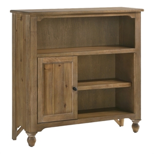 Pemberly Row Modern Farmhouse Wood Bookcase in Sand Dune Brown