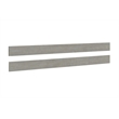 Pemberly Row Modern Wood Full Size Bedrails in Dawn Gray Finish