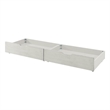 Pemberly Row Wood Storage Drawers in Brushed White (Set of 2)