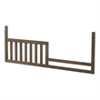 Pemberly Row Traditional Wood Toddler Guard Rail in Rosewood Brown