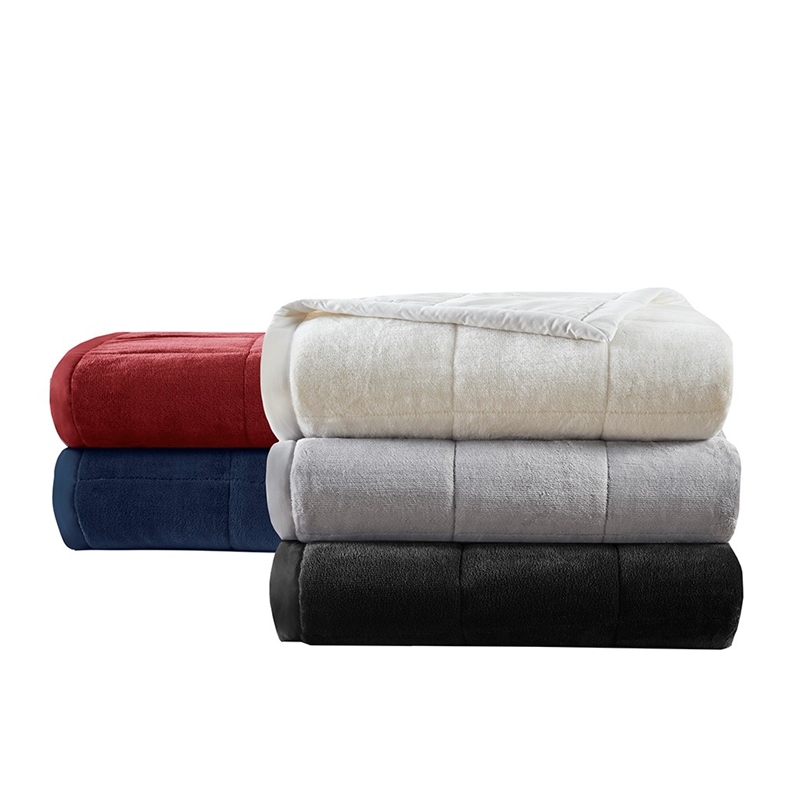 Pemberly Row HeiQ Smart Temperature Down Alternative Blanket - Gray