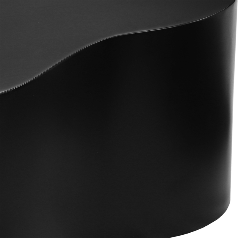 Pemberly Row Contemporary Transitional Black Finish Coffee Table