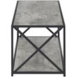 Pemberly Row Modern Coffee Table in Faux Birch Gray Wood Finish