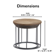 Pemberly Row Modern / Contemporary Nesting Side Tables Set of 3