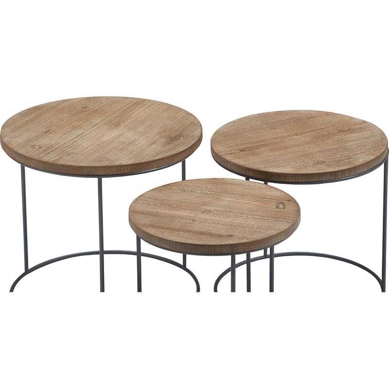 Pemberly Row Modern / Contemporary Nesting Side Tables Set of 3