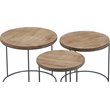 Pemberly Row Modern / Contemporary Nesting Side Tables Set of 3