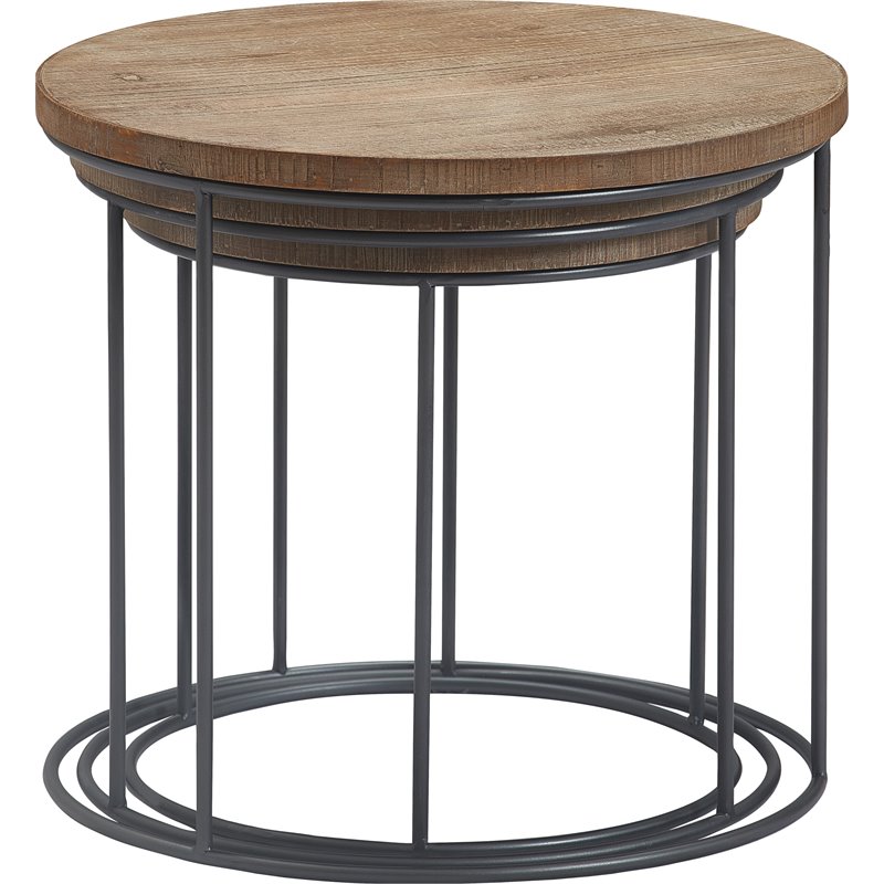 Pemberly Row Modern / Contemporary Nesting Side Tables Set of 3
