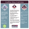 Pemberly Row Contemporary Tempered Glass Craft Mat 20