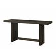Pemberly Row Rectangular Wood Trestle Counter Height Table in Distressed Walnut