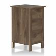 Pemberly Row Rustic Wood 3-Drawer Nightstand in Distressed Walnut