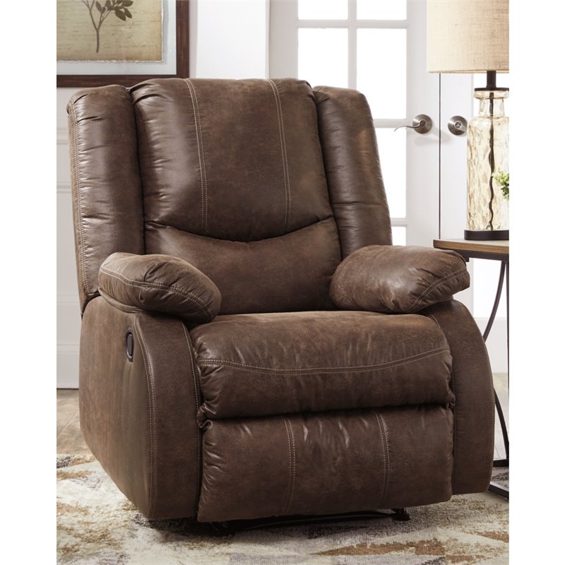 Pemberly Row Modern / Contemporary Zero Wall Recliner in Coffee