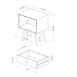 Pemberly Row 3-Piece Solid Wood Bedroom Set Spindle Bed + 2 nightstands - Walnut