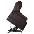 Pemberly Row Power Lift Lay Flat Recliner Adjustable Headrest - Chocolate Fabric