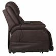 Pemberly Row Power Lift Lay Flat Recliner Adjustable Headrest - Chocolate Fabric