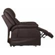 Pemberly Row Power Lift Lay Flat Recliner Adjustable Headrest - Chocolate Fabric