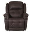 Pemberly Row Power Lift Lay Flat Recliner Adjustable Headrest - Chocolate Fabric