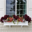 Pemberly Row Modern 4ft Traditional Plastic Window Box in White