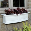 Pemberly Row 3ft Weatherproof Traditional Plastic Window Box in White