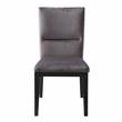 Pemberly Row Contemporary Gray Velvet Upholstered Side Chair