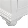 Pemberly Row Contemporary Eggshell White 2-Drawer Wood Nightstand