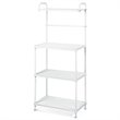 Pemberly Row 4-tier Contemporary Iron Baker's Rack with Thicken Pipes in White