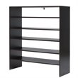 Pemberly Row 3-piece MDF Stackable Shoe Rack with 2-tier Storage Shelf in Brown