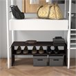 Pemberly Row 3-piece MDF Stackable Shoe Rack with 2-tier Storage Shelf in Brown