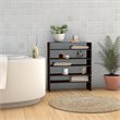 Pemberly Row 3-piece MDF Stackable Shoe Rack with 2-tier Storage Shelf in Brown