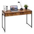 Pemberly Row 2-drawer Engineered Wood Computer Desk in Antique Brown