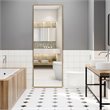 Pemberly Row Full Body Aluminum Frame Leaning Hanging Dressing Mirror - Gold