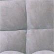 Pemberly Row Floor Chairs Gray Microplush Foam Filling Steel Tube Frame