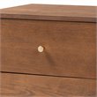 Pemberly Row Modern Ash Walnut Finished Wood 2-Drawer Nightstand