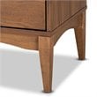Pemberly Row Modern Ash Walnut Finished Wood 2-Drawer Nightstand