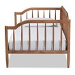 Pemberly Row Classic Walnut Brown Finished Wood Twin Size Daybed