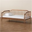 Pemberly Row Classic Walnut Brown Finished Wood Twin Size Daybed