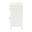 Pemberly Row Contemporary White Finished Wood 1-Drawer End Table