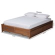 Pemberly Row Brown Finished Wood Full Size 4-Drawer Platform Storage Bed