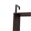 Pemberly Row Modern Brown Finished Wood Display Shelf with Desk