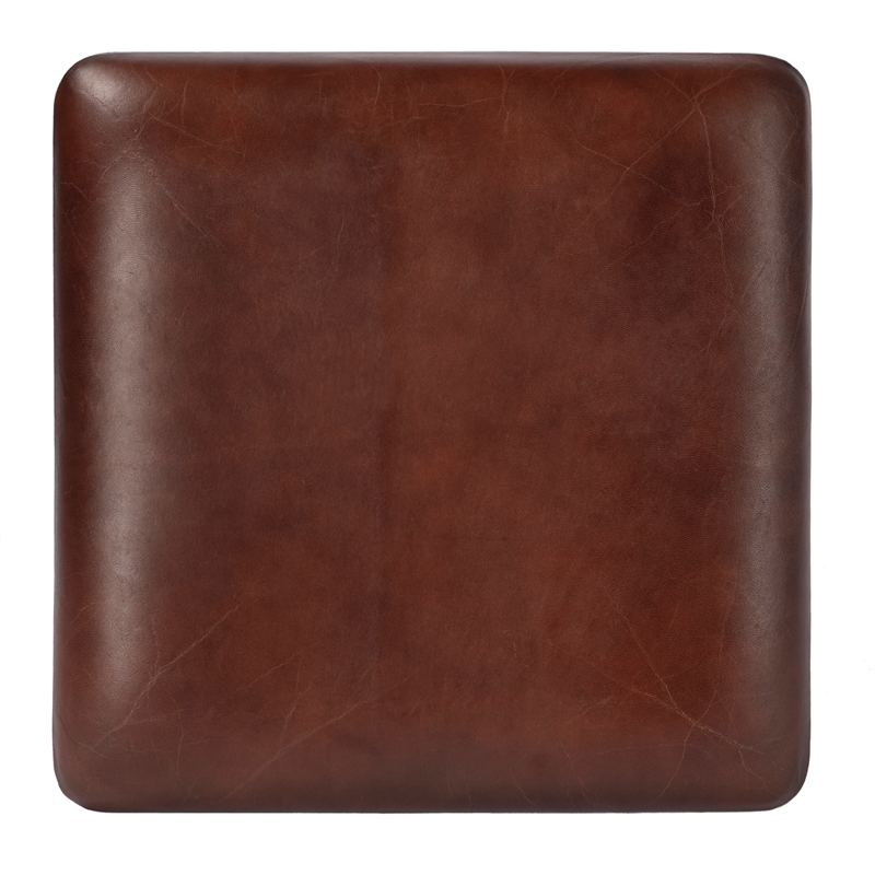 Pemberly Row Modern / Contemporary Midway Aviator Leather Stool