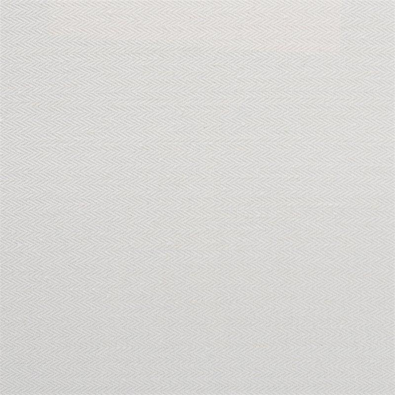 Pemberly Row Rose White Fabric Upholstered and Brown Rattan Dining Chair