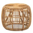 Pemberly Row Contemporary Transitional Brown Rattan End table
