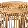 Pemberly Row Contemporary Transitional Brown Rattan End table