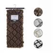 Pemberly Row Throw Brown Acrylic Luxuriously Soft Diamond Geometric Design